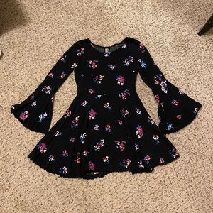 Bell Sleeve A-line Dress